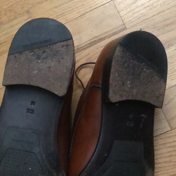 Brunomagli Brown Leather Men’s Oxford Shoes 10.5 M Made in Italy 🇮🇹 - Picture 9 of 9